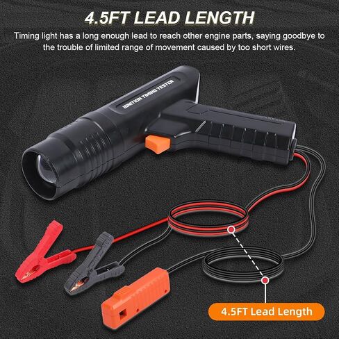 DUOYI Timing Light Automotive Engine Timing Lights 12V Ignition Timing Light with Strobe Lamp Inductive Timing Tool Kit Reverse Polarity/Overload Protection Ignition Timing Tool with 4.5ft Lead in Saudi Arabia
