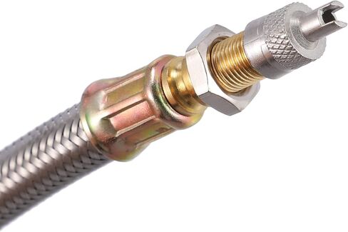 X AUTOHAUX 4 قطع أداة محول جذع صمام الإطارات 2 أنابيب تمديد جذع صمام مزدوج 180 مم 7 بوصة 300 مم 12 بوصة 2 مشبك لسيارة شاحنة دراجة نارية مقطورة RV in Saudi Arabia