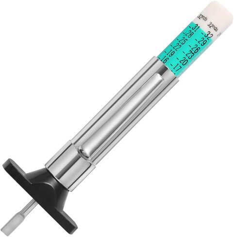Tire Tread Depth Gauge, Tread Depth Gauge, Tire Gauges, Color Coded Tire Depth Gauge, Tire Tread Gauge, Tire Tread Depth Accurate Measurement Tools by PROND (White Type) in Saudi Arabia