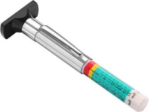Tire Tread Depth Gauge, Tread Depth Gauge, Tire Gauges, Color Coded Tire Depth Gauge, Tire Tread Gauge, Tire Tread Depth Accurate Measurement Tools by PROND (White Type) in Saudi Arabia