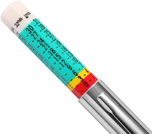 Tire Tread Depth Gauge, Tread Depth Gauge, Tire Gauges, Color Coded Tire Depth Gauge, Tire Tread Gauge, Tire Tread Depth Accurate Measurement Tools by PROND (White Type) in Saudi Arabia