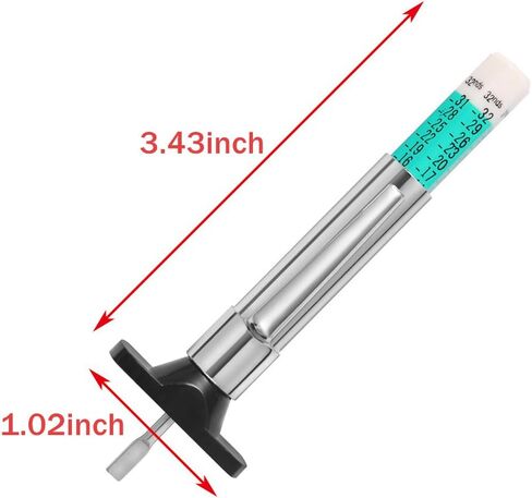 Tire Tread Depth Gauge, Tread Depth Gauge, Tire Gauges, Color Coded Tire Depth Gauge, Tire Tread Gauge, Tire Tread Depth Accurate Measurement Tools by PROND (White Type) in Saudi Arabia
