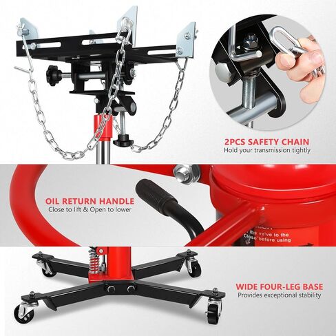DNA MOTORING Hydraulic Transmission Jack - 1/2 Ton 1100 lbs Capacity High Lift Telescoping Floor Jack Stand,33"-70" Lifting Range,TOOLS-00320 in Saudi Arabia