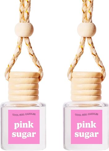 Coolgirlcandles الوردي السكر سيارة الهواء شنقا العطر النفط الناشر سيارة الهواء المعطر الناشر للزيوت الأساسية، الروائح الناشر السيارات الروائح، زجاجة الناشر سيارة طويلة الأمد in Kuwait