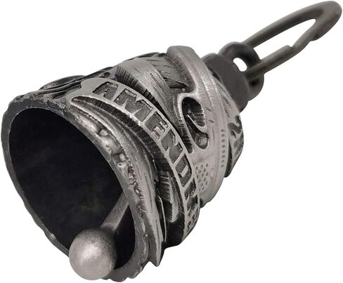 Dream Apparel Motorcycle Biker Bell W/Motorcycle Bell Hanger, Motorcycle Accessories or Key Chain for Luck, Silver in Kuwait