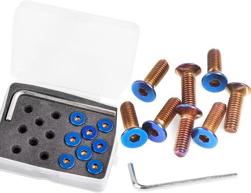 RASTP Steering Wheel Screw Kit,8Pcs (Black, Style2) in Kuwait