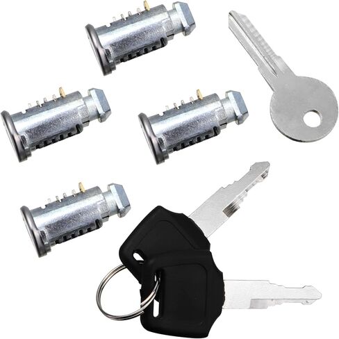 لـ Thule Lock Cores 4 Pack، لاستبدال مفتاح Thule، أسطوانة المفاتيح لحامل دراجة Thule، ورفوف السقف، ورف التزلج، والقضبان المتقاطعة، والأبراج، ورف الكاياك وما إلى ذلك، استبدال جميع منتجات Thule، ضمان لمدة 10 سنوات in Kuwait