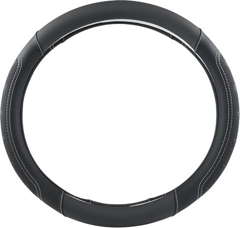 GIANT PANDA Car Steering Wheel Cover for Ford - F150 F250 F350 Expedition, (15.5-16 inches - Black+Gray Line) in Saudi Arabia