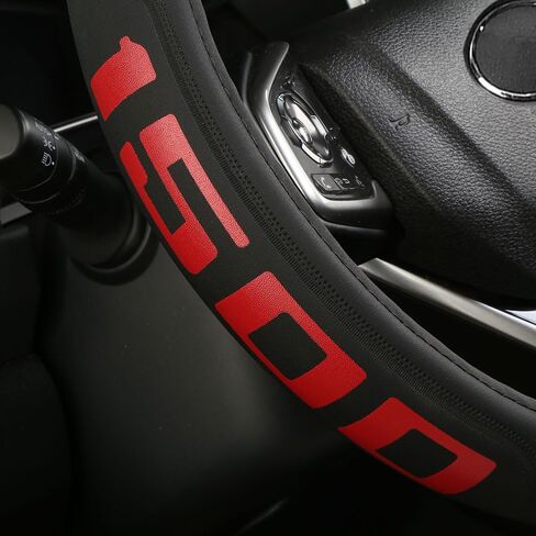 Microfiber Leather Steering Wheel Cover Steering Wheel Cover 15-16.5Inch fit Dodge Challenger Charger Durango Avenger in Kuwait
