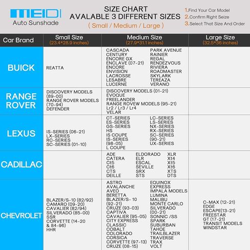 MEIDI 2-Piece Car Windshield Sun Shade, Foldable Car Front Window Sunshield, Blocks UV Rays and Sun Heat, Universal Car Sun Shield for Most Sedans SUVs Trucks (Small Size 23.5 x 29 inches) in Kuwait
