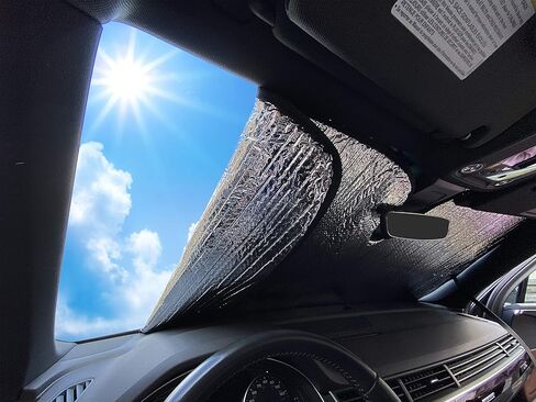 YelloPro Auto Custom Fit Reflective Front Windshield Sunshade for 1992-2016 2017 2018 2019 2020 2021 2022 2023 2024 2025 Ford E-Series E Series E-150 E-250 E-350 E450 Van, Motorhome in Saudi Arabia