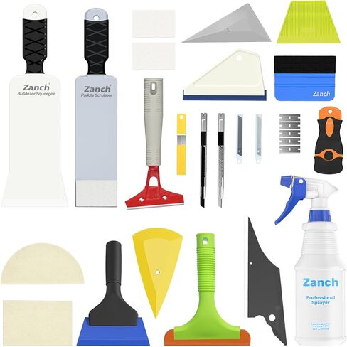 مجموعة تظليل النافذة للنافذة الخلفية للسيارة [ممسحة البلدوزر] [ممسحة مجداف الغسيل] - أدوات تظليل النافذة مع ممسحة تظليل النافذة، ممسحة صغيرة لتثبيت فيلم التلوين in Kuwait