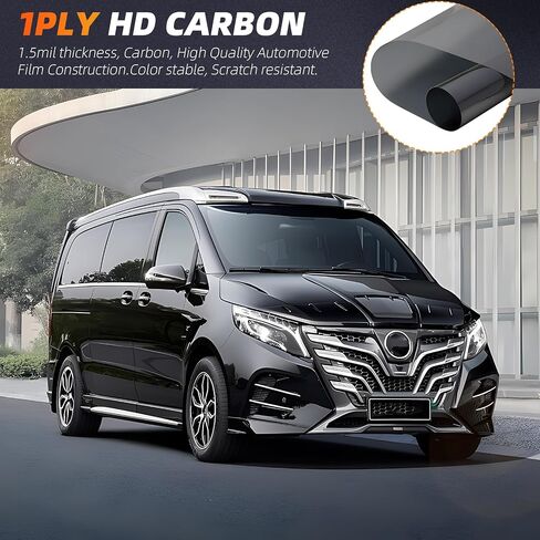 1PLY HD Carbon 20% VLT Window Tint Film for Cars and Home 36" X 30FT & Installation Tools,Fit Privacy Window Tint for Cars or Home Blocks UV/IR Rays, Heat & Glare,Scratch Resistance in Saudi Arabia
