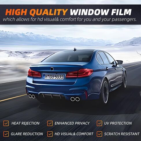 1PLY HD Carbon 20% VLT Window Tint Film for Cars and Home 36" X 30FT & Installation Tools,Fit Privacy Window Tint for Cars or Home Blocks UV/IR Rays, Heat & Glare,Scratch Resistance in Saudi Arabia