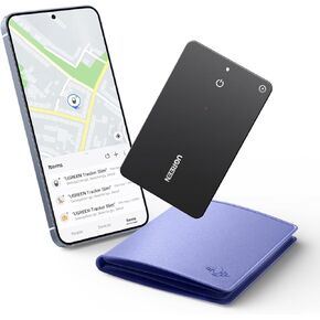 تعمل علامات تعقب Bluetooth Slim S Ugreen Slim S مع تطبيق Samsung SmartThings (Samsung فقط) ، ومكتشف بطاقة محفظة سعة 1.7 ملم ، بطاقة تعقب مائية قابلة لإعادة الشحن للمحفظة ، المفتاح ، الأمتعة in Kuwait