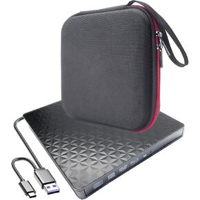 USB-C TILL EDICAL 4K ULTRA HD 3D UHD Blu-ray DVD Player/Burner +BAS Storage ، لـ ASUS HP LENOVO DELL MSI Surface ACER CAPTOP MAMING CAMPORT ، 2IN1 BD-RE DVD +-R/RW DL Optical Drive in Kuwait