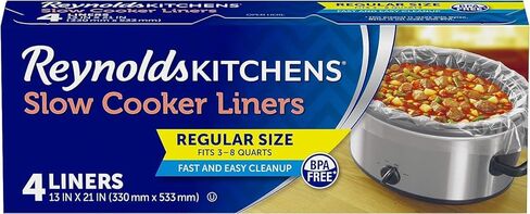 Reynolds Kitchens Slow Cooker Liners, Regular (Fits 3-8 Quarts), 4 Count in Kuwait