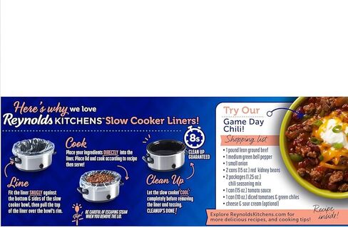 Reynolds Kitchens Slow Cooker Liners, Regular (Fits 3-8 Quarts), 4 Count in Kuwait