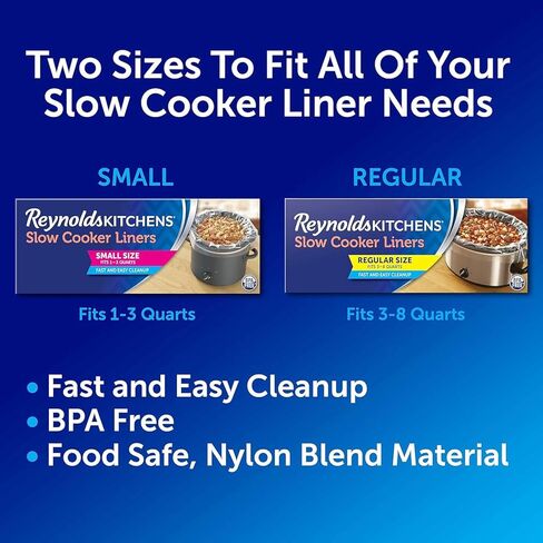 Reynolds Kitchens Slow Cooker Liners, Regular (Fits 3-8 Quarts), 4 Count in Kuwait