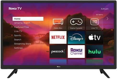 ROKU 32 "SELECT SERSS 720P HD SMART TV TV Remote ، Assistant Assistant Prinive ، تطبيقات تلفزيونية ، Wi-Fi ، إمكانية البث-32R2B4 in Saudi Arabia