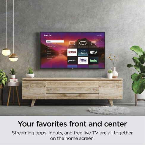 ROKU 32 "SELECT SERSS 720P HD SMART TV TV Remote ، Assistant Assistant Prinive ، تطبيقات تلفزيونية ، Wi-Fi ، إمكانية البث-32R2B4 in Saudi Arabia