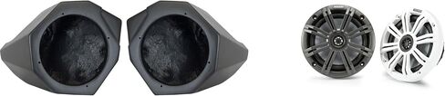 Kicker 45km654 6.5 "مكبرات صوت بحرية وقرون مكبر صوت 6.5 بوصة متوافقة مع Canam X3 2017-2025 in Saudi Arabia
