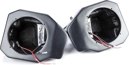 Kicker 45KM654L 6.5" LED Marine Speakers and Front 6.5in Speaker Pods Compatible with Polaris Ranger XP1000 2018-2024 in Saudi Arabia
