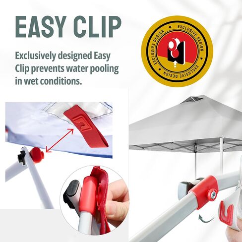 CROWN SHADES 8x8 Pop Up Canopy with 1 Side Wall, Beach Canopy Tent, White | One Push Setup Shelter, Outdoor Gazebo & Sun Shade for Events, Parties, Camping, 150D Silver-Coated Fabric, STO-N-Go Bag in Saudi Arabia
