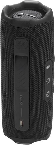 JBL Flip 7 SPEAKER PORTABLE Bluetooth ، IP68 مقاوم للماء ، مقاوم للغبار ، نظام PUSHLOCK ، دفعة صوت AI ، بطارية 16 ساعة ، حالة حماية Megen Hardshel (أسود) in Saudi Arabia