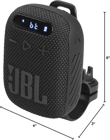 JBL Wind 3 Portable Bluetooth Speaker and FM Tuner Radio for Bike Handlebars in Saudi Arabia