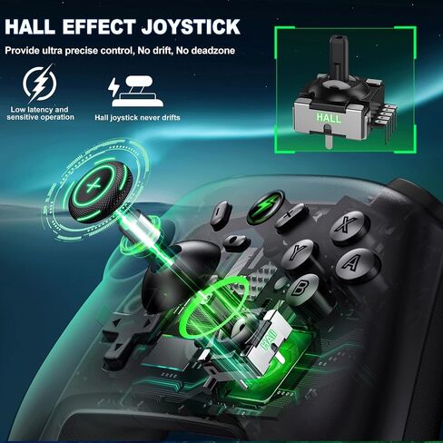 وحدة تحكم التبديل اللاسلكية لوحدة تحكم نينتندو سويتش / سويتش لايت / سويتش OLED، وحدة تحكم Rgb Switch Pro لأجهزة الكمبيوتر التي تعمل بنظام Windows PC IOS Android، لوحة تحكم عن بعد للتبديل مع تحكم في الحركة / الاهتزاز / التربو / الاستيقاظ in Kuwait