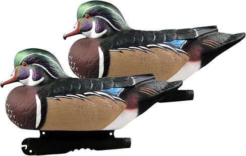 Avery GHG Pro-Grade Wood Duck Decoys, 6-Pack | Realistic Durable Waterfowl Hunting Floating Duck Decoys with 60/40 Forward Weighted Swim Keel | 4 Body Positions, Male & Female Ducks (73135) in Saudi Arabia