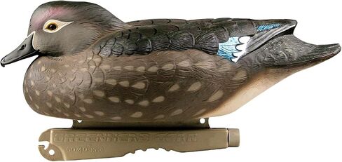 Avery GHG Pro-Grade Wood Duck Decoys, 6-Pack | Realistic Durable Waterfowl Hunting Floating Duck Decoys with 60/40 Forward Weighted Swim Keel | 4 Body Positions, Male & Female Ducks (73135) in Saudi Arabia