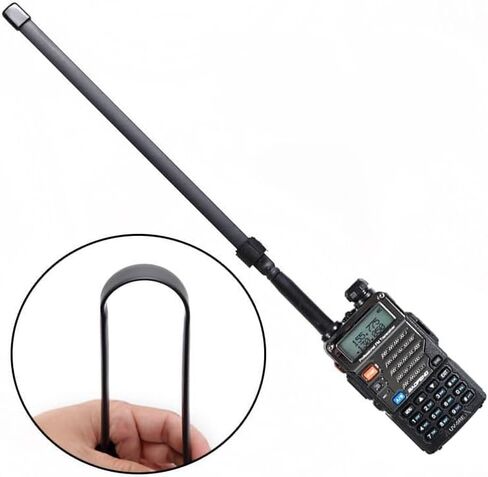 2 حزمة baofeng الهوائي VHF/UHF 18.8 بوصة 144/430 ميجا هرتز راديو هوائي قابلة للطي قابلة للطي لـ UV-5R ، 5RPlus ، BF-F8HP ، BF-888S ، BF-888S EX ، 5RX3 ، 3RPLUS ، H777 ، BF-F8HP ، 5RA ، 5RE in Saudi Arabia