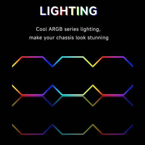 Jungle Leopard Galaxy 120mm Case Case Fan و Argb و PWM Cooling Fans PC ، محور Core Double Ring Cd Module Compule Moves ، Daisy-Chain 5V RGB Fan (White 3 Pack) in Kuwait