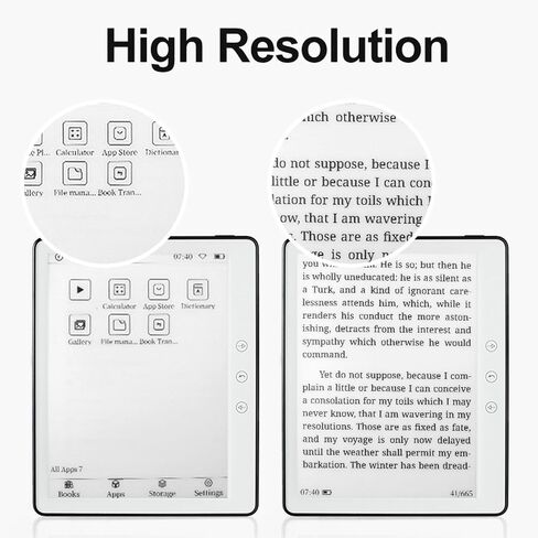 E Book Reader 5.76 بوصة شاشة تعمل باللمس ، أجهزة القارئ E Technology ، دفتر رقمي رفيع وخفيف الوزن ، 1 جيجابايت 16 جيجا بايت قارئ e in Kuwait