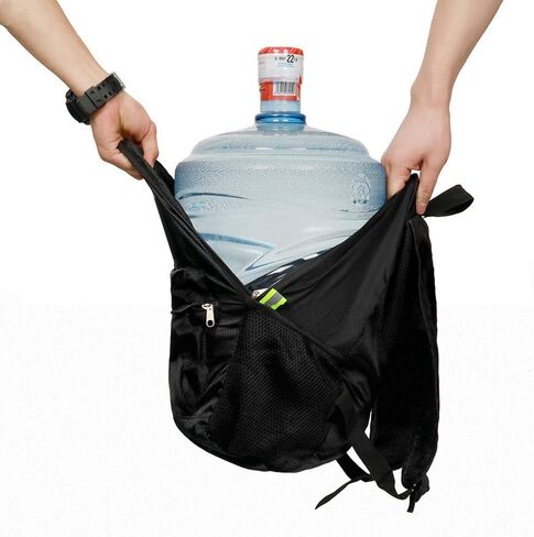 Foldable Backpack Waterproof Hiking-Daypacks for Outdoor Travel，Camping Black in Saudi Arabia