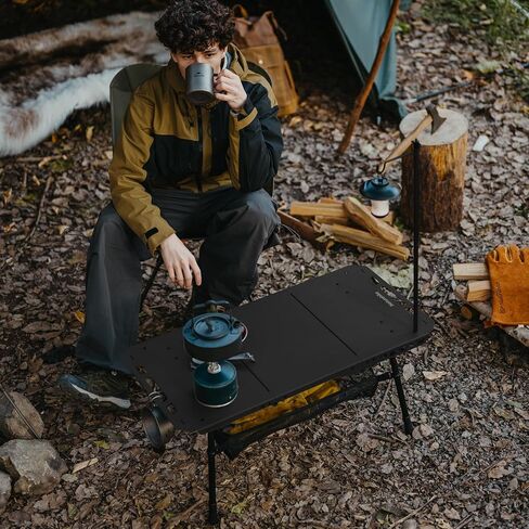 طاولة التخييم التكتيكية NatureHike مع ارتفاع قابل للتعديل ، طاولة قابلة للطي خفيفة الوزن مع حقيبة حمل للتخييم ، وبعثات السفر ، والمشي لمسافات طويلة ، والنزهات ، والشواء ، والرحلات الشاطئية in Saudi Arabia