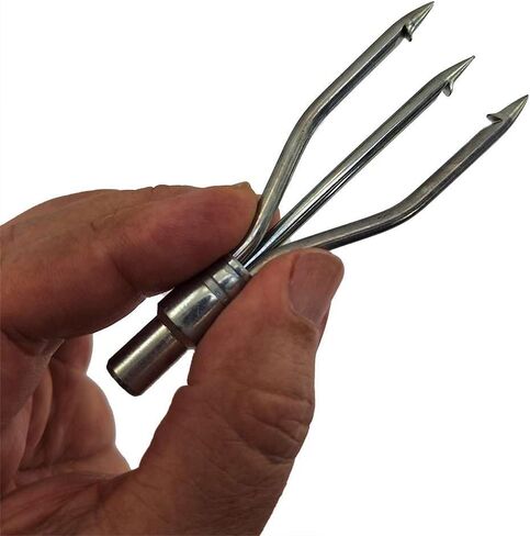 Speargun Galvanized Trident - Flat 3-Prong for Spearfishing, Freediving & Scuba Diving in Saudi Arabia