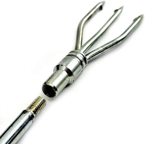 Speargun Galvanized Trident - Flat 3-Prong for Spearfishing, Freediving & Scuba Diving in Saudi Arabia