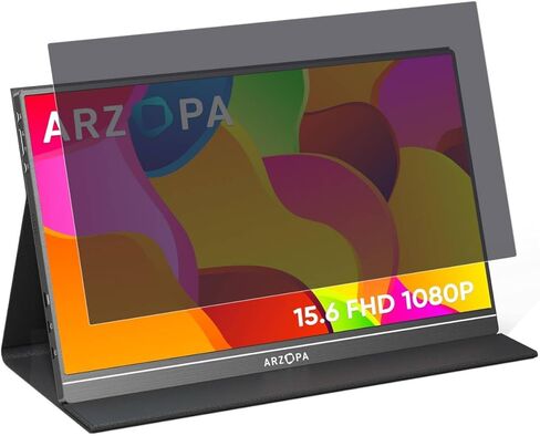 MUBUY-GOL 15.6 Inch Portable Monitor privacy Screen Protector for ASUS/MNN/KYY//Yxk/Lepow/InnoView, Privacy Shield and Anti-Glare Protector (Universal Fit 16:9) in Saudi Arabia