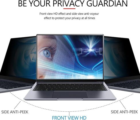 MUBUY-GOL 15.6 Inch Portable Monitor privacy Screen Protector for ASUS/MNN/KYY//Yxk/Lepow/InnoView, Privacy Shield and Anti-Glare Protector (Universal Fit 16:9) in Saudi Arabia