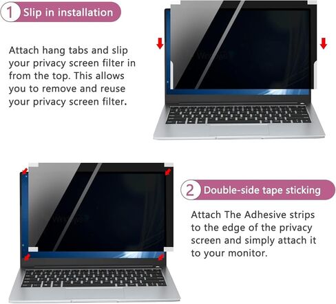 MUBUY-GOL 15.6 Inch Portable Monitor privacy Screen Protector for ASUS/MNN/KYY//Yxk/Lepow/InnoView, Privacy Shield and Anti-Glare Protector (Universal Fit 16:9) in Saudi Arabia