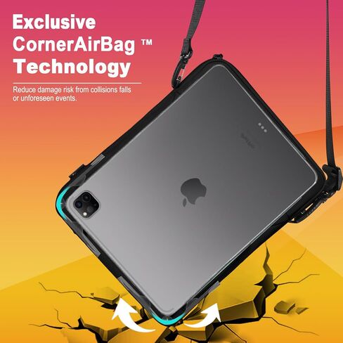 أحبة الكمبيوتر اللوحي 11 بوصة ، متوافقة مع iPad Pro 11 (Gen 5th-1 ، M4/M2/M1) ، 10.9 "AIR AIR (7th 4th Gen ، M3/M2) ، Microsoft Surface GO & Other 11" ، حالة مقاومة للماء ، حالة مقاومة للماء in Kuwait