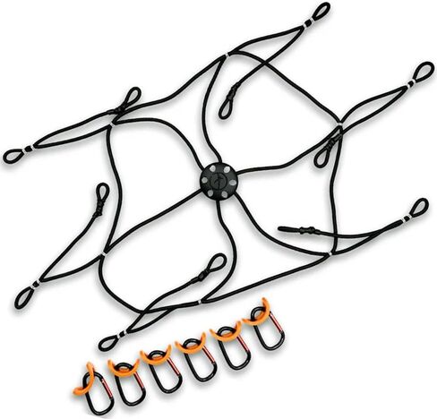 LP Series PackNet Backpack Extension Bungee Cargo Net, Adjustable Six-Point PackTach Storage Net, Supports 300lbs in Saudi Arabia
