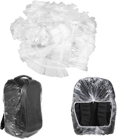 30pcs Backpack Rain Cover Disposable Waterproof Lightweight Backpack Cover Elastic Covers Protector for Outdoor Hiking Compact Raincoat Raincover for Cycling Travel (41-50L) in Saudi Arabia