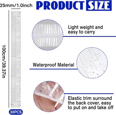 30pcs Backpack Rain Cover Disposable Waterproof Lightweight Backpack Cover Elastic Covers Protector for Outdoor Hiking Compact Raincoat Raincover for Cycling Travel (41-50L) in Saudi Arabia