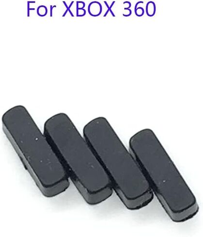 Yanhao [أجزاء ألعاب الفيديو] 10pcs استبدال أقدام مطاطية أسود أسود لأجهزة Xbox360 Slim Housing Case Rubber [استبدال] in Saudi Arabia