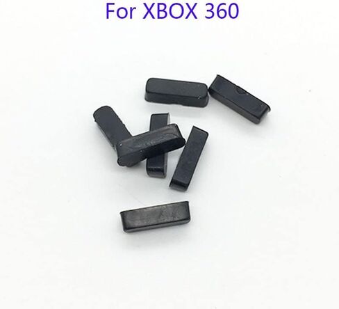 Yanhao [أجزاء ألعاب الفيديو] 10pcs استبدال أقدام مطاطية أسود أسود لأجهزة Xbox360 Slim Housing Case Rubber [استبدال] in Saudi Arabia