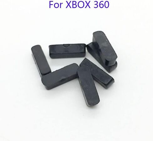 Yanhao [أجزاء ألعاب الفيديو] 10pcs استبدال أقدام مطاطية أسود أسود لأجهزة Xbox360 Slim Housing Case Rubber [استبدال] in Saudi Arabia